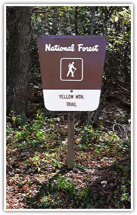 Yellow Mountain Trail Sign